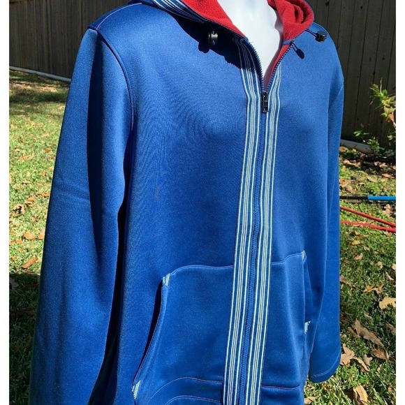 Michael Kors Mens Zip Up Jogging Jacket - Marine Blue XL $128 - Picture 1 of 9